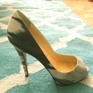 Christian Louboutin Ombre Peep Toe Heels